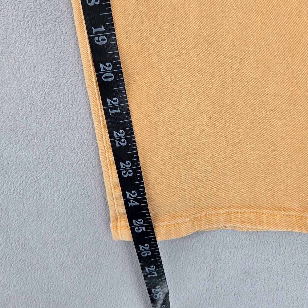 KUT from the Kloth Charlotte High Rise Wide Leg Crop Jeans Mustard Yellow Size 4 - Picture 9 of 10